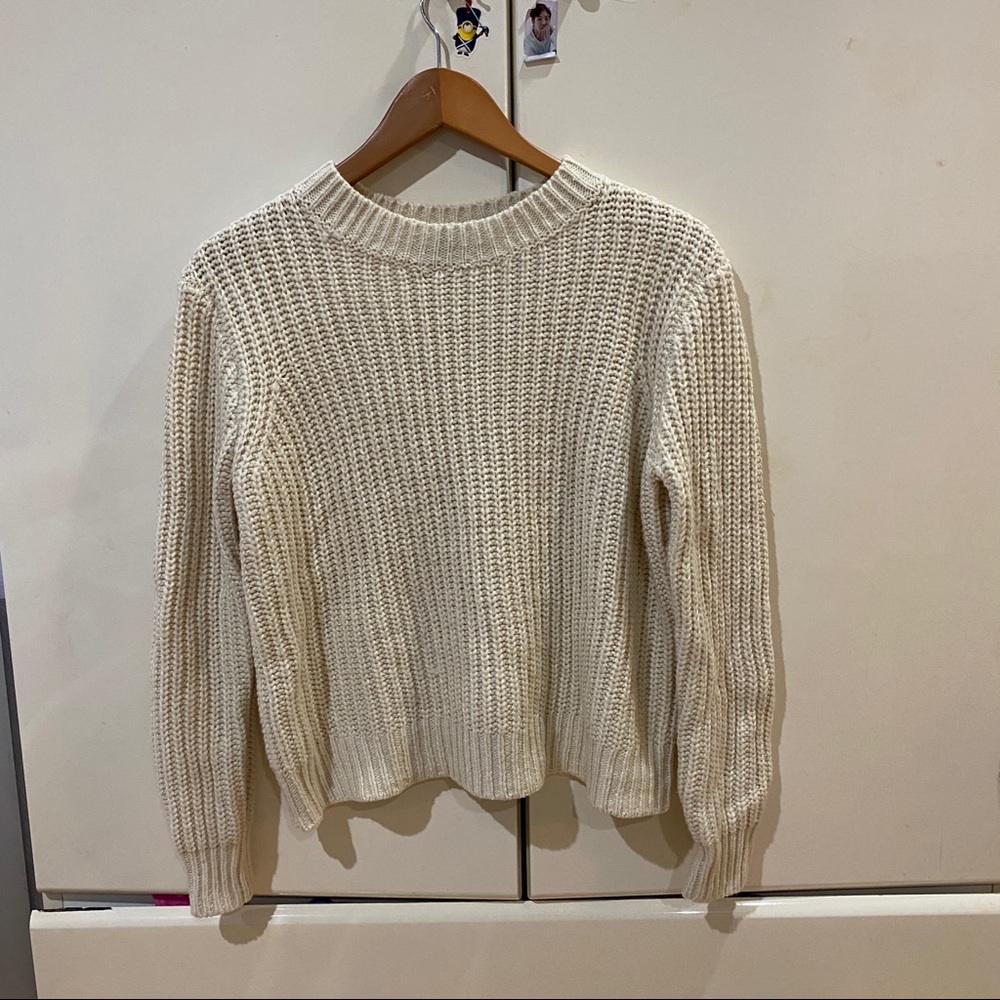 Beige cream forever 21 sweater